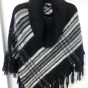 Wooden Ships cowl neck poncho